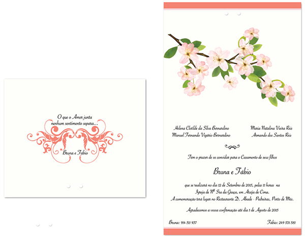 convite bruna e fabio